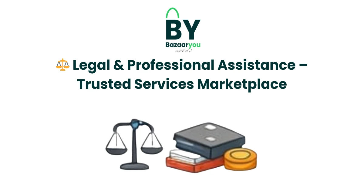 ⚖️ Legal & Professional Assistance – قانونی اور پیشہ ورانہ معاونت